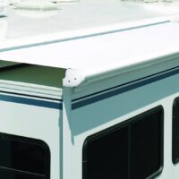 Carefree of Colorado Awning Fabric 12 Feet 11 Inches, Solid White Denim