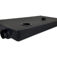 Icon 9-Gallon Waste Holding Tank, Black ABS, Flange Mount, 3" Outlet