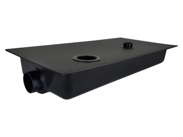 Icon 9-Gallon Waste Holding Tank, Black ABS, Flange Mount, 3" Outlet
