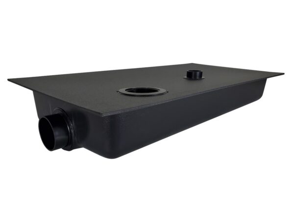 Icon 9-Gallon Waste Holding Tank, Black ABS, Flange Mount, 3" Outlet