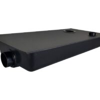 Icon 9-Gallon Waste Holding Tank, Black ABS, Flange Mount, 3" Outlet