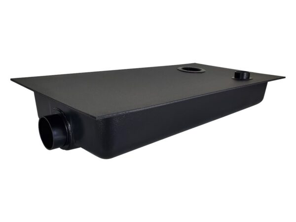 Icon 9-Gallon Waste Holding Tank, Black ABS, Flange Mount, 3" Outlet