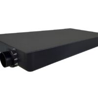 Icon 9-Gallon Waste Holding Tank, Black ABS, Flange Mount, 3" Outlet