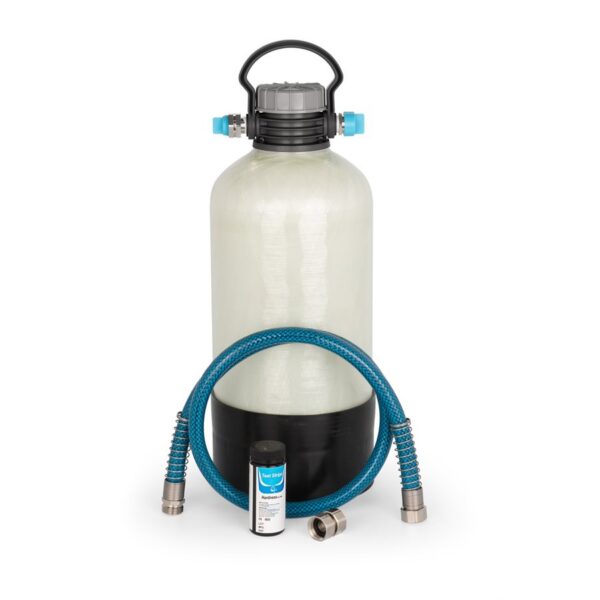 Camco TastePURE Portable Water Softener, 10,000 Grain Capacity, Single Tank
