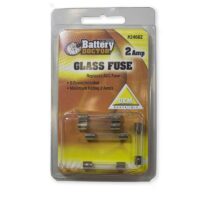 WirthCo Battery Doctor 2-Amp AGC Glass Fuse, Pack of 5