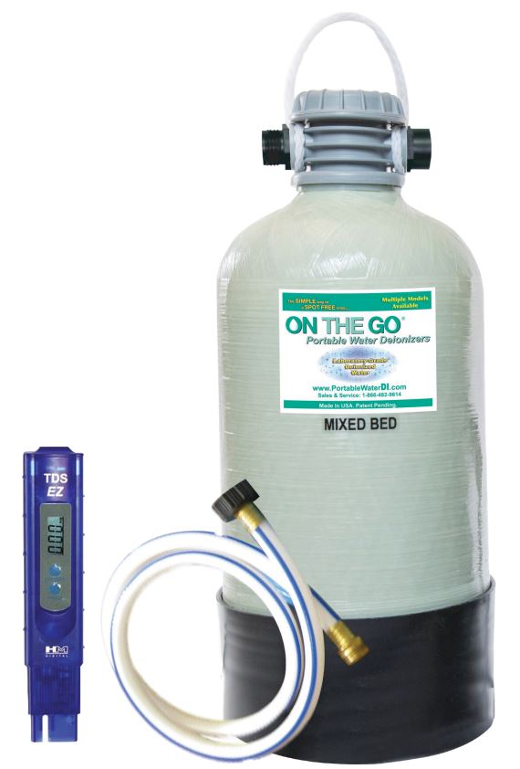 On The Go Portable Water Softener, Single Tank, 6-1/2 by 22 Inches