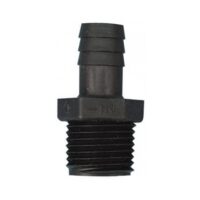Valterra Male Threaded Adapter, 1/4-Inch to 3/8-Inch, Black