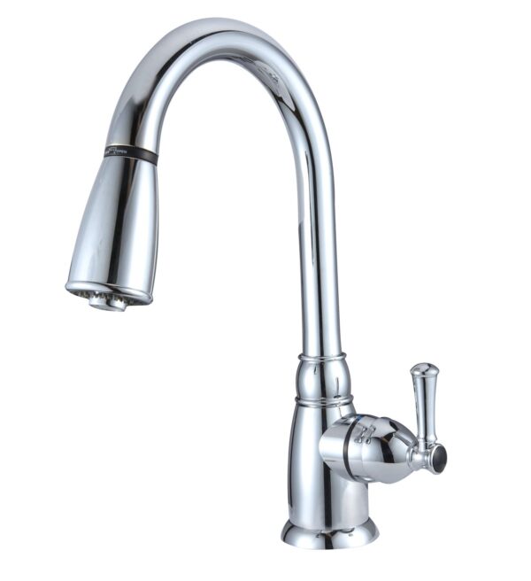 Dura Faucet 8 Inch Pull-Out Kitchen Faucet, Chrome