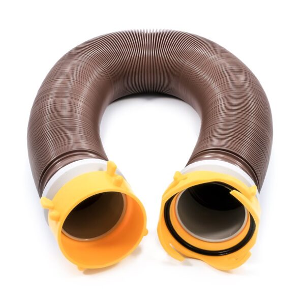 Camco Revolution 10-Foot Sewer Extension, 360-Degree Swivel, Brown