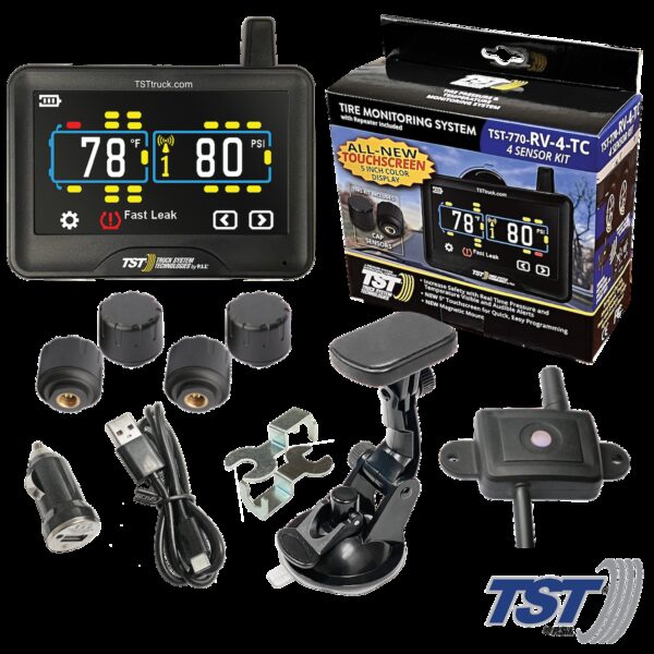 TST Tire Pressure Monitoring System, 4 Sensors, Non-Flow Valve Stem