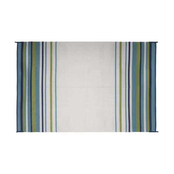 Faulkner Patio Mat, 20 x 8 Feet, Reversible Polypropylene, Striped