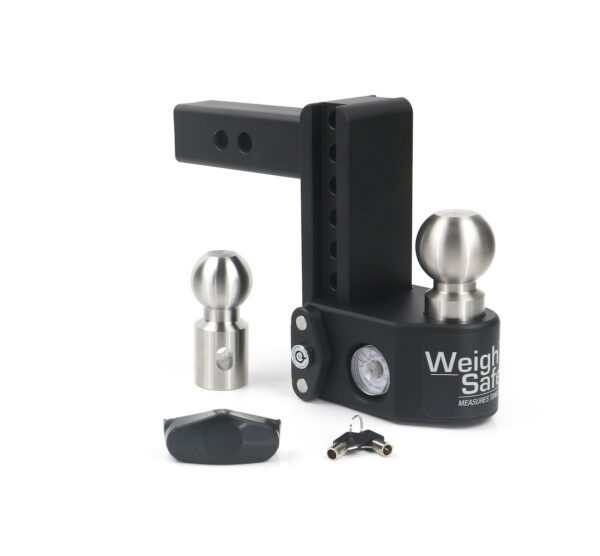 Weigh Safe Dual Ball Hitch Mount, 2 Inch Receiver, 1500 lb Tongue