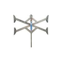 BAL RV X-Chock Wheel Chock, 17-inch, Silver, Single, Wide-Track