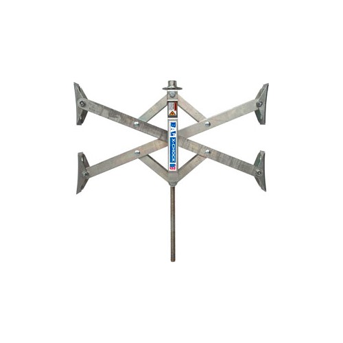 BAL RV X-Chock Wheel Chock, 17-inch, Silver, Single, Wide-Track