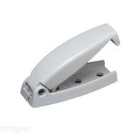 RV Designer Plastic Door Catch, Round Edge, White, Set of 2