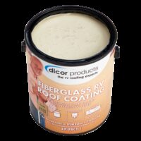 Dicor Fiberglass RV Roof Coating, Tan, 1 Gallon, Acrylic
