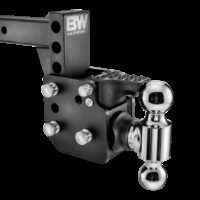 B&W Trailer Hitches Receiver Hitch, 2" bore, 16,000 lb, Dual Balls, Black