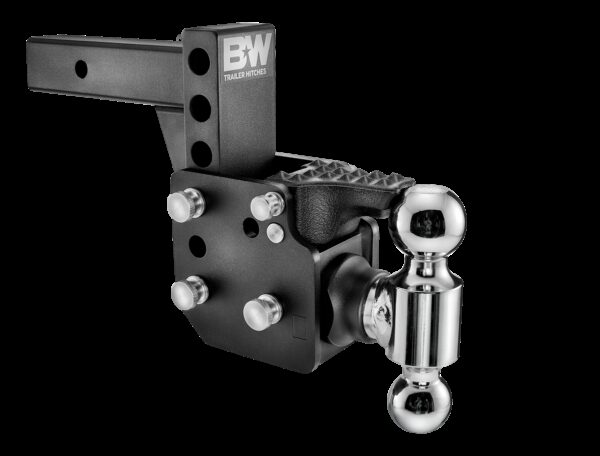 B&W Trailer Hitches Receiver Hitch, 2" bore, 16,000 lb, Dual Balls, Black