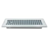 AP Products 11-3/8" x 3-5/8" Floor Register with Damper, White