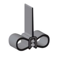 Clean Seal Slide Out Seal, Black, Single Wiper, 2-1/2" x 13/16", 50 Feet