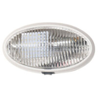 Valterra LED Porch Light with Switch, Oval, Clear, 6" × 2", 175 Lumens