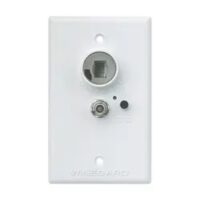 Winegard Wall Plate Power Supply with 2-Way Splitter, White