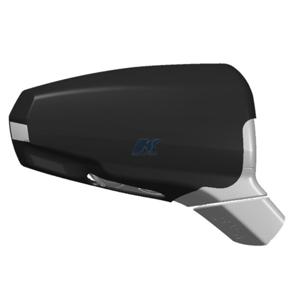 K-Source Towing Mirrors, Set of 2, 3.69 x 5 Inch, Snap-On, Black
