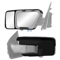 K-Source Towing Mirrors, Set of 2, 3.13 x 6.63 Inch, Snap-On, Black