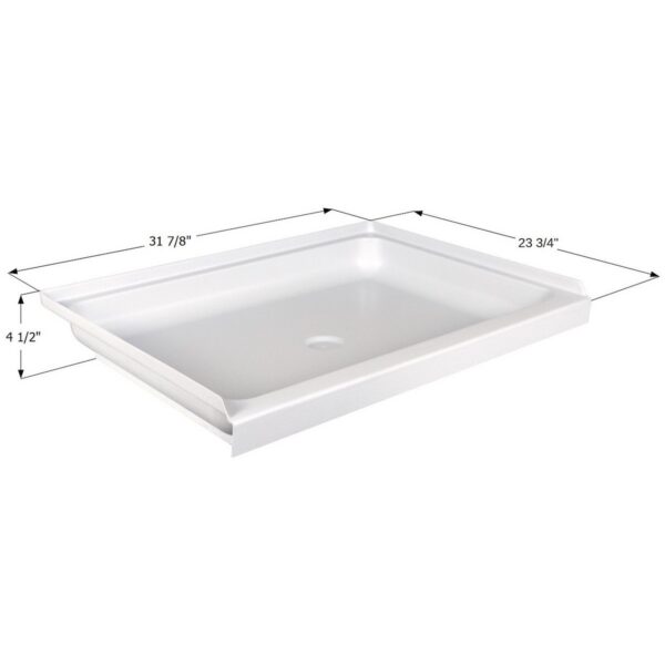 Icon Rectangular Shower Pan, Polar White, 31-7/8" x 23-3/4"