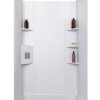 Icon 3-Piece Shower Surround, White, 24-1/2" x 30" x 72"