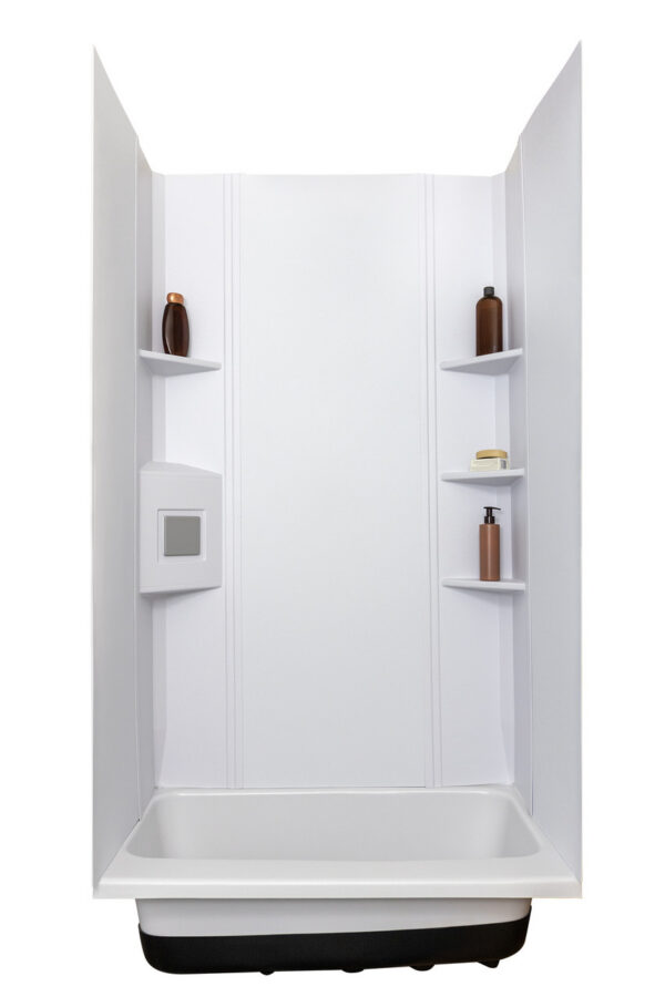 Icon 3-Piece Shower Surround, White, 24-1/2" x 30" x 72"