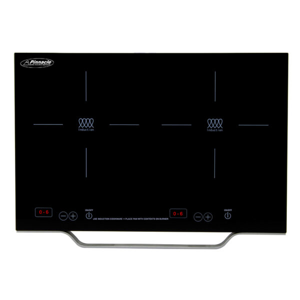 Pinnacle Induction Cooktop, 2-Burner, Touch Control, White