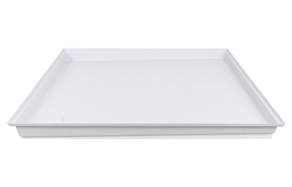 Icon Rectangular Shower Pan, 35 x 26-5/8 Inch, Polar White, ABS Plastic with Drain