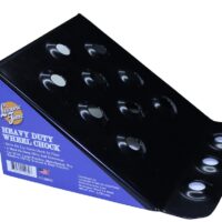 Heng's Steel Wheel Chock Set, 9x8x9 Inches, Black, Made in USA