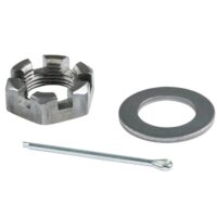 Lippert Trailer Spindle Nut, Slotted Hex with Washer