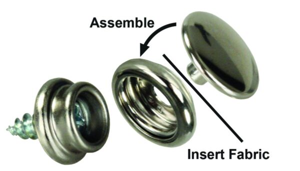 JR Products Snap Fastener Installation Kit with Snaps
