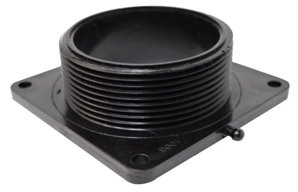 Valterra Sewer Male Pipe Thread Fitting 3 Inch, Black