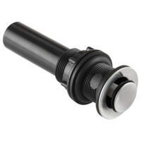 Dura Faucet Pop-Up Sink Drain, 1-1/2 Inch, Brushed Satin Nickel, Gray