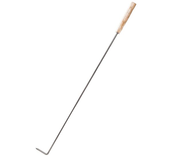 Stromberg Carlson 42" Stainless Steel Fire Poker with Wood Handle