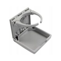 JR Products Adjustable Cup Holder, Gray