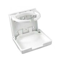 JR Products Adjustable Cup Holder, White