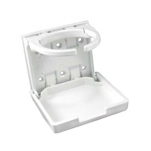 JR Products Adjustable Cup Holder, White