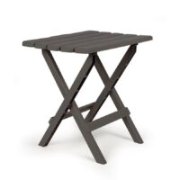 Camco Rectangular Folding Side Table, 18" x 15", Charcoal