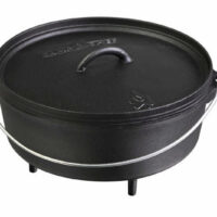 Camp Chef Cast Iron Dutch Oven, 6 Quart, 12 Inch, Black