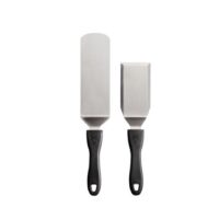 Camp Chef Stainless Steel Spatula Set, Silver, with Cutting Board