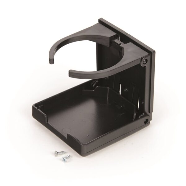 Camco Wall-Mount Cup Holder, Adjustable, Black