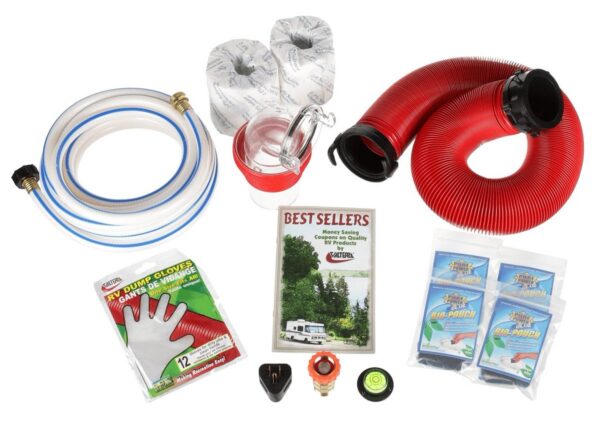 Valterra RV Startup Kit with Water Hose and Electrical Adapter