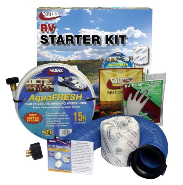 Valterra RV Starter Kit with Water and Gray Hoses