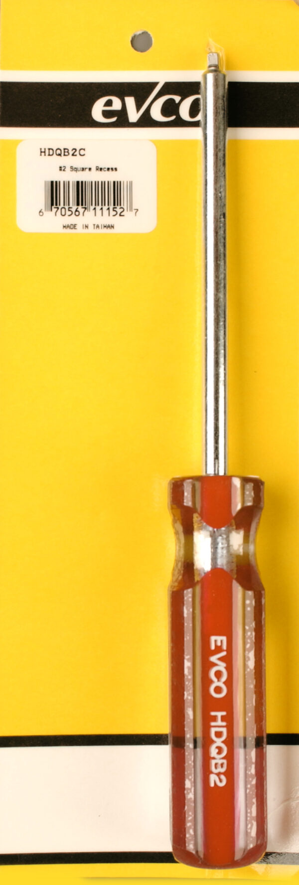 AP Products Square Recess #2 Screwdriver, Aluminum, Brown