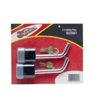 Demco 5/8" Locking Hitch Pin Set, 2-pack, with Dust Covers